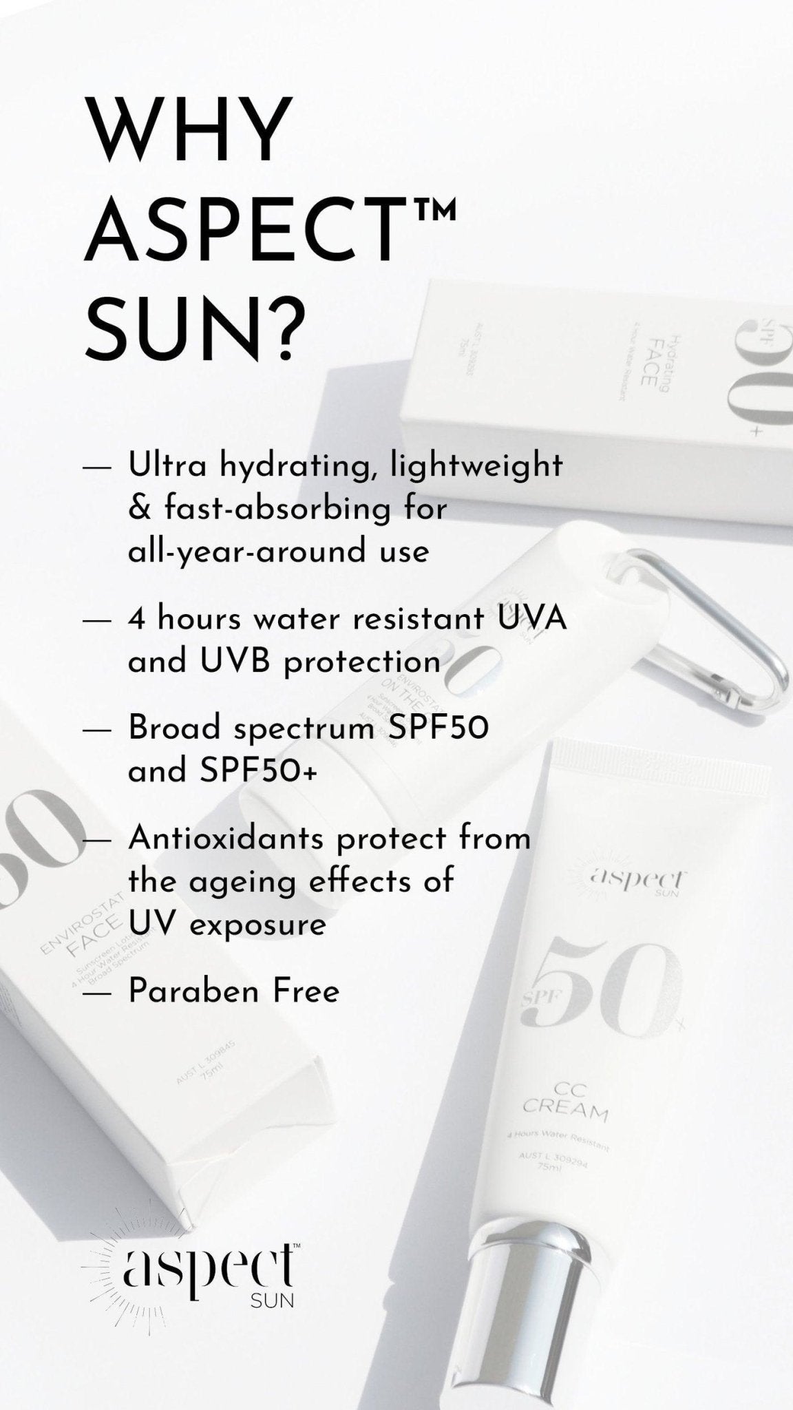 Aspect Sun CC Cream SPF 50+ - Nova Cosmetic Clinic